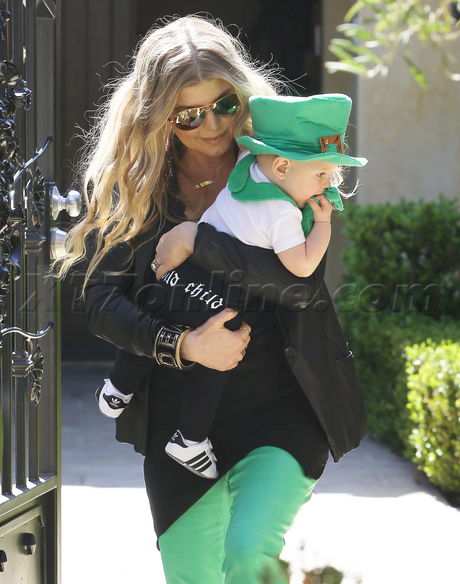 reality Fergie  sunglasses heels st patricks day 