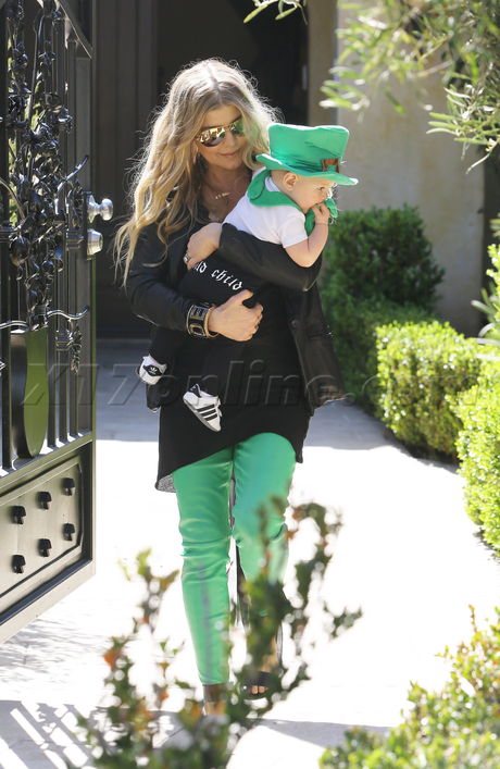 reality Fergie  sunglasses heels st patricks day 