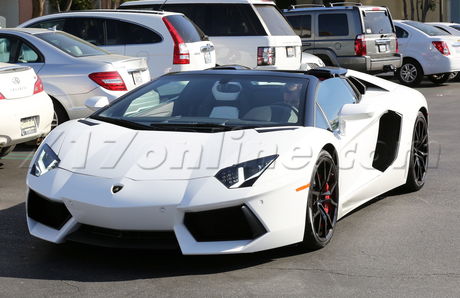 Scott Disick Kendall Jenner Lamborghini  bandana Starbucks  