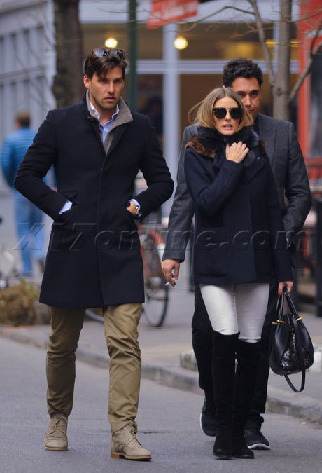 Olivia Palermo  Johannes Huebl sunglasses boots new york city 