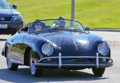 Adam Levine  car shots sunglasses hat 