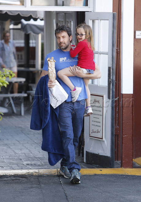 Ben Affleck Seraphina Affleck brentwood country mart vintage car brentwood 