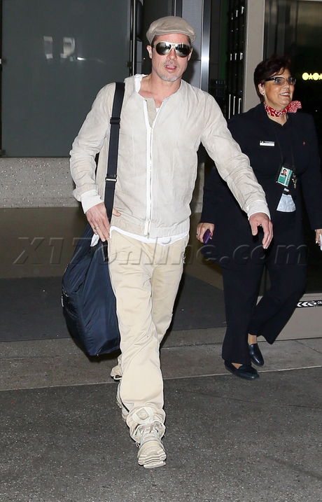 Brad Pitt  hat sunglasses lax 