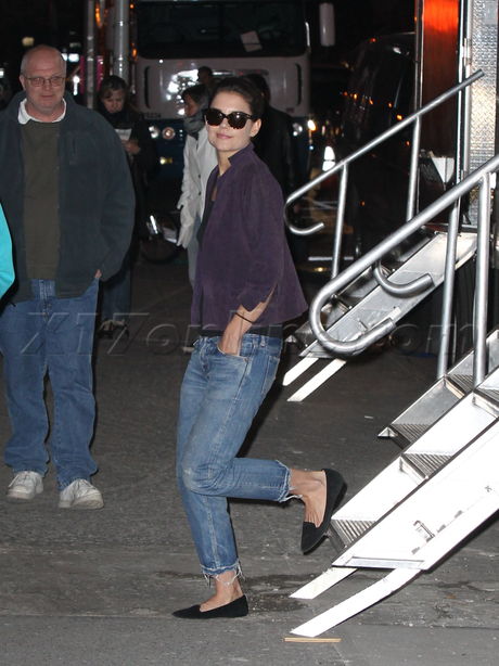 new york city filming set Katie Holmes  