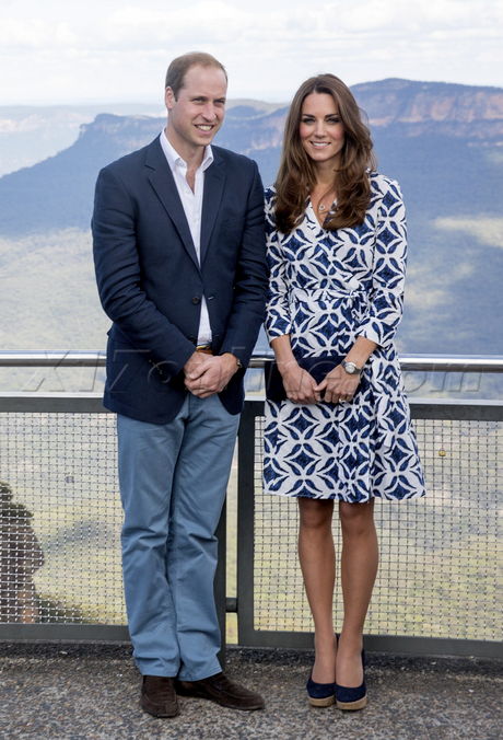royal Kate Prince William Kate Middleton blue mountains echo point 