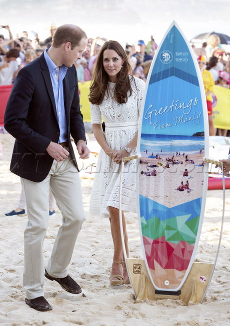 royal Kate Prince William Kate Middleton Manly Beach australia 