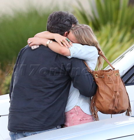 LeAnn Rimes tan hug jean shirt capitol records