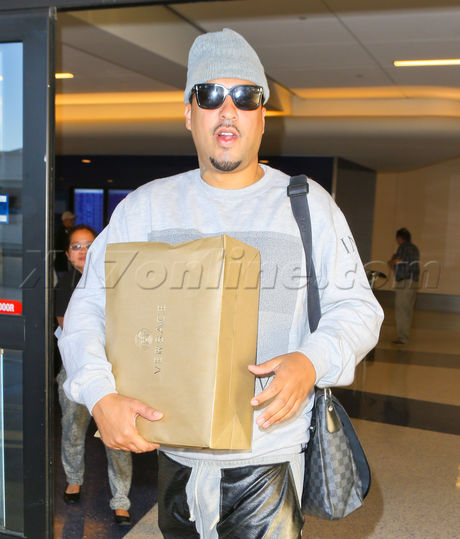 Khloe Kardashian jeans sunglasses plaid french montana lax 