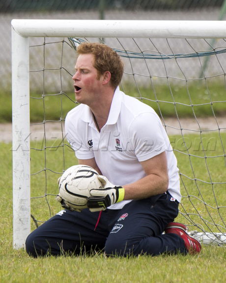 Royal Prince Harry soccer rugby suffolk 
