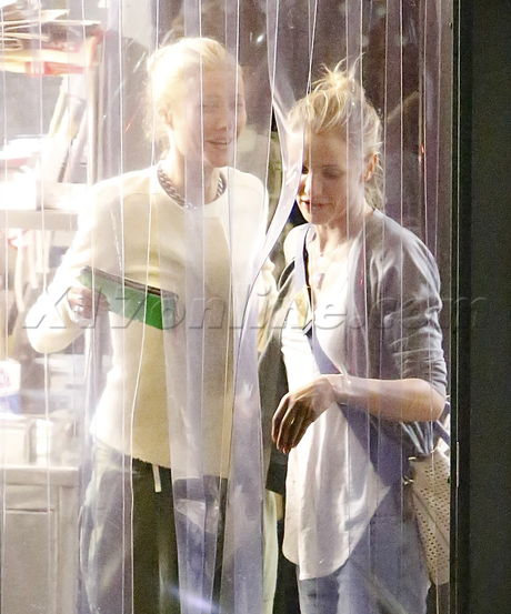 Cameron Diaz Gwyneth Paltrow giorgio baldi dinner hug santa monica chris martin 