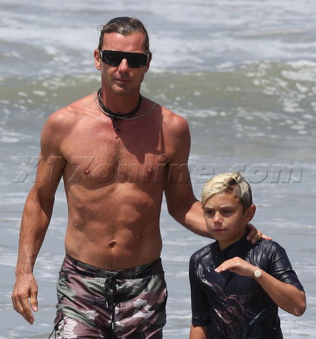 Gwen Stefani Gavin Rossdale Malibu Kingston Zuma 