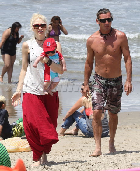 Gwen Stefani Gavin Rossdale Malibu Kingston Zuma 