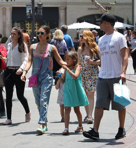 Jessica Alba Cash Warren The Grove Beverly hills Honor Haven