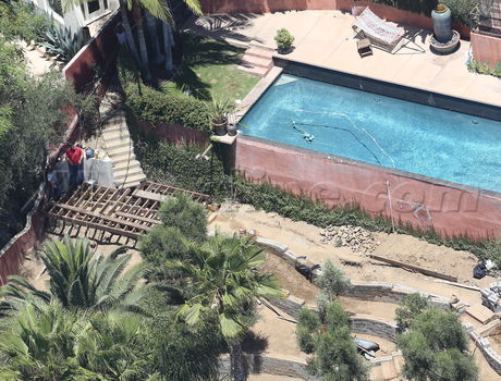 Kristen Stewart home under renovation Los Feliz 