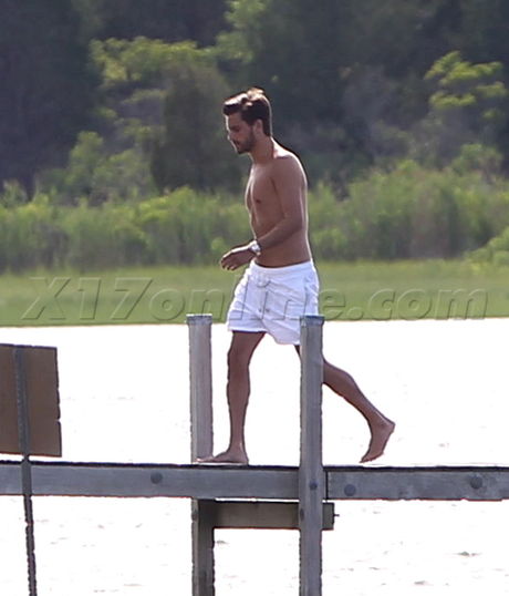 Scott Disick Hamptons shorts plaid