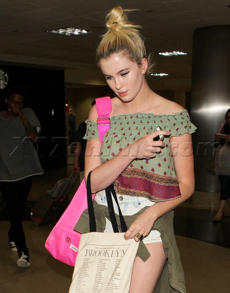 lax airport boots legs blonde ireland baldwin 