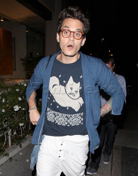John Mayer Madeo sweater musician katy perry break up glasses singer 
