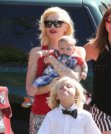 Gavin Rossdale Gwen Stefani blonde fashion sunglasses school 