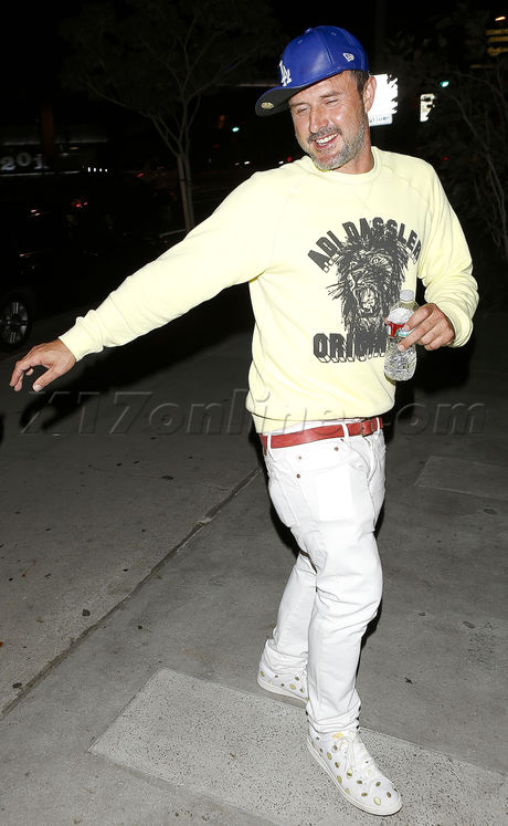 David Arquette leather bootsy bellows hollywood nightclub