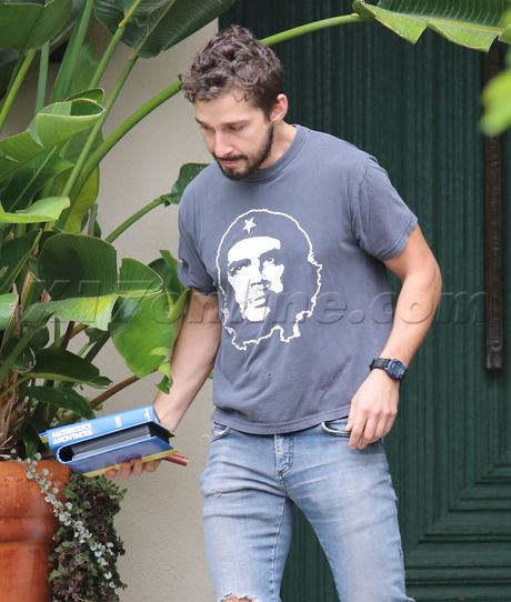 Shia LaBeouf Che Guevara rehab therapy boots coffee Alcoholics Anonymous