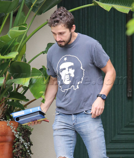 Shia LaBeouf Che Guevara rehab therapy boots coffee Alcoholics Anonymous 