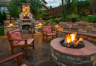 Professional Landscaping patio and firepit