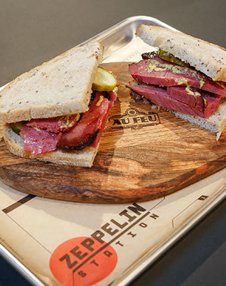 Au Feu at Zeppelin Station in Denver, Colorado Au Feu at Zeppelin Station in Denver, Colorado