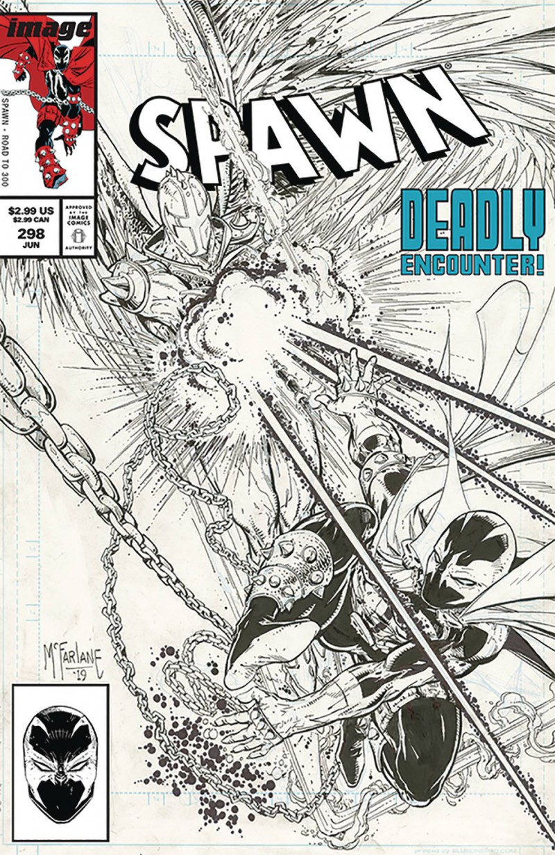 Spawn #298 CVR C BW Mcfarlane
