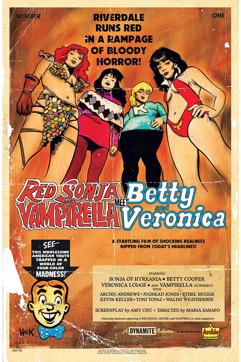 Red Sonja Vampirella Betty Veronica #1 CVR C Hack
