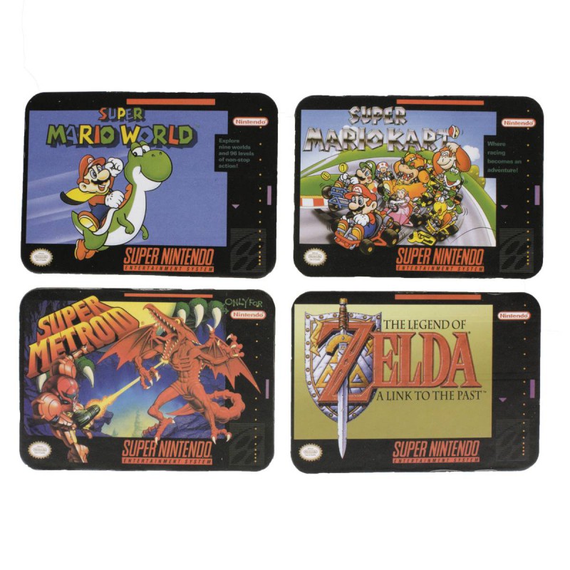 Nintendo Coasters Snes Game 4-pack