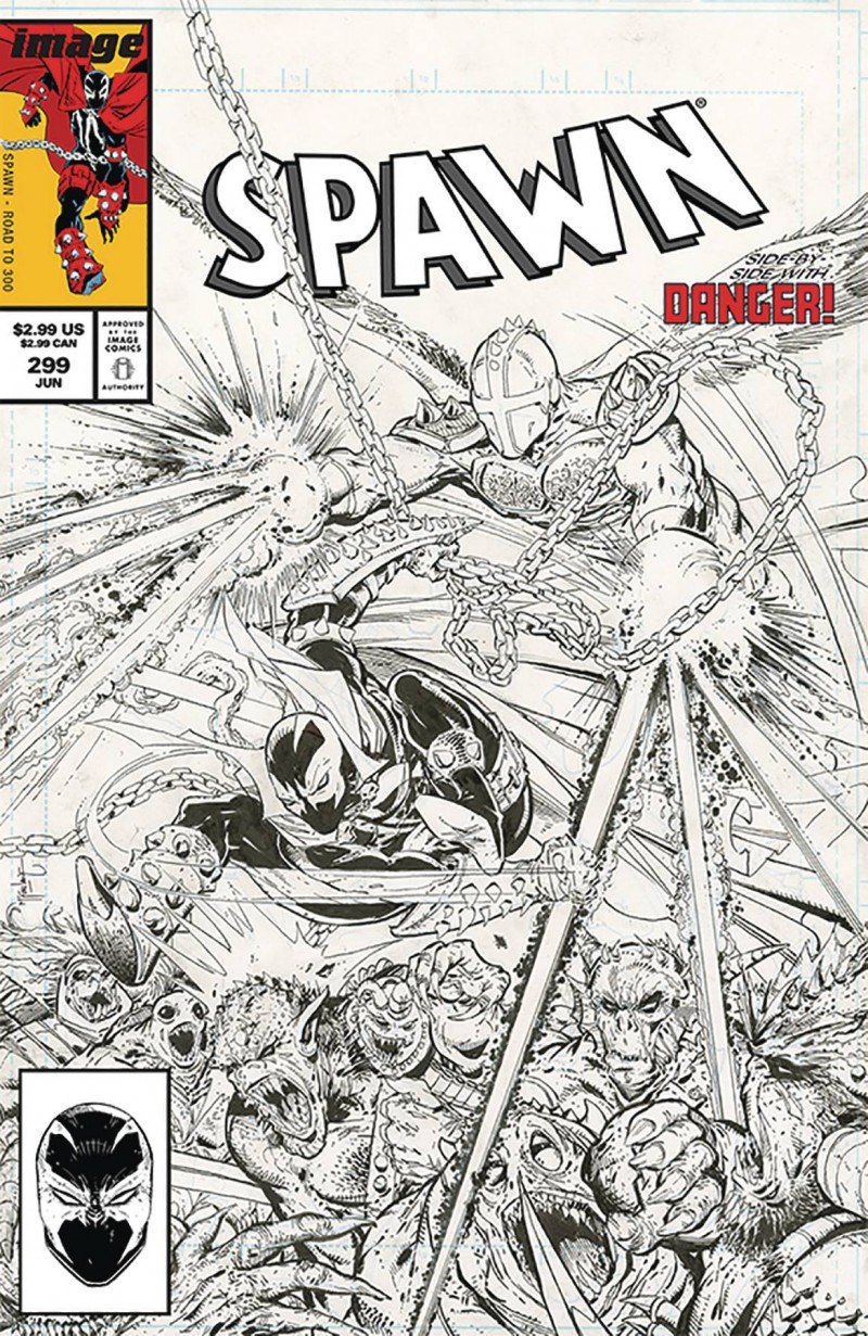 Spawn #299 CVR C BW Mcfarlane