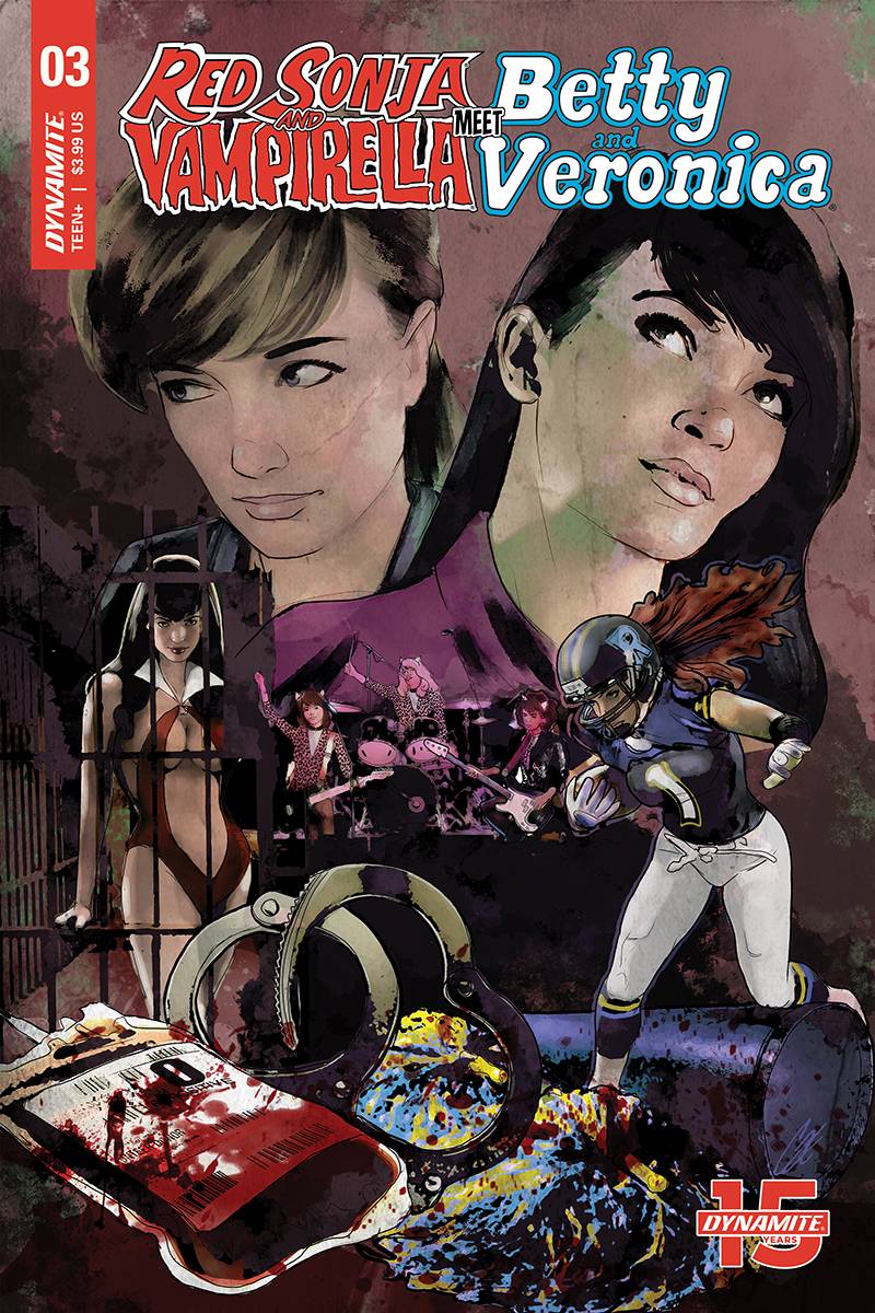 Red Sonja Vampirella Betty Veronica #3 CVR E Staggs