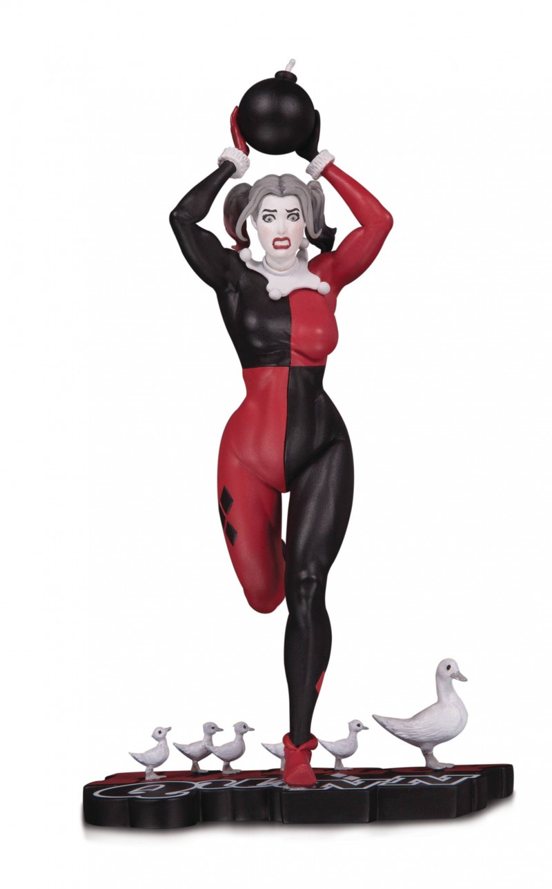 DC Statue Harley Quinn Red White and Black by Frank Cho