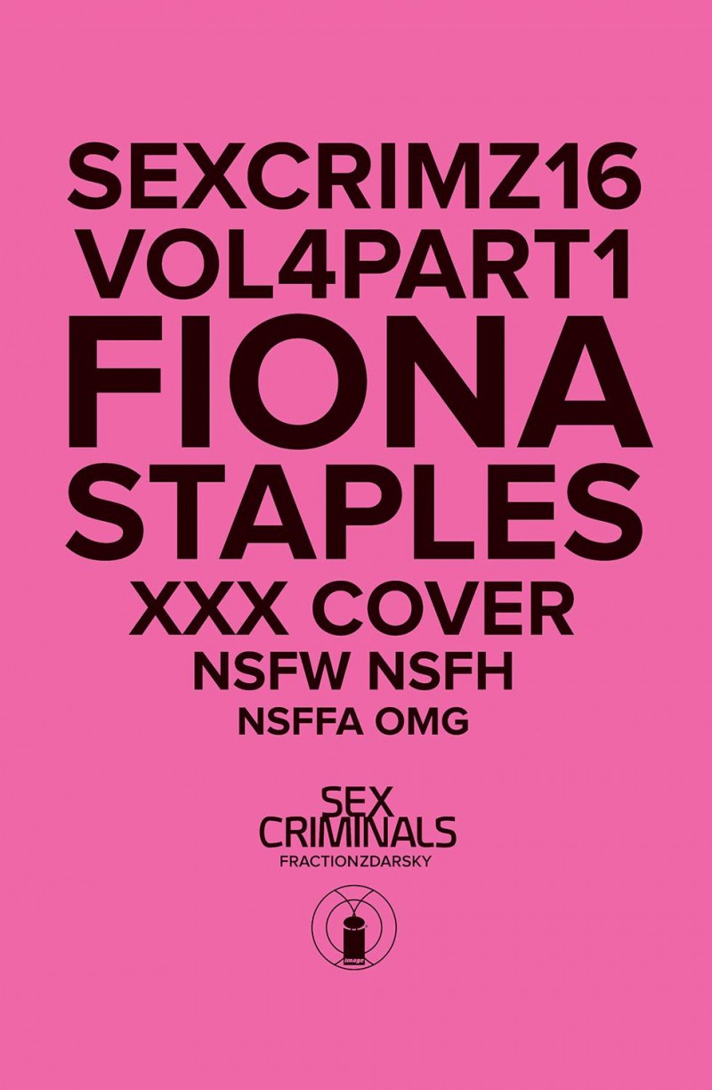 Sex Criminals #16 CVR B Staples XXX