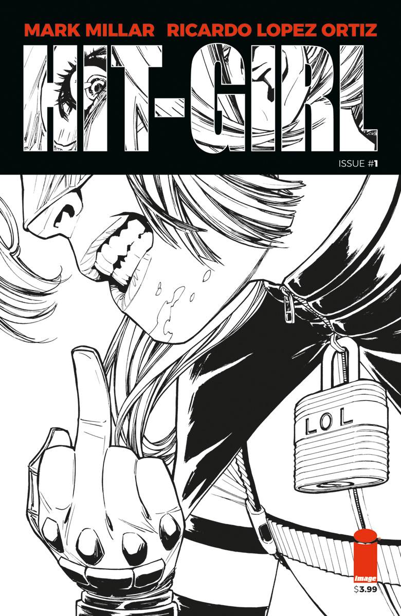 Hit-Girl #1 CVR B Reeder BW