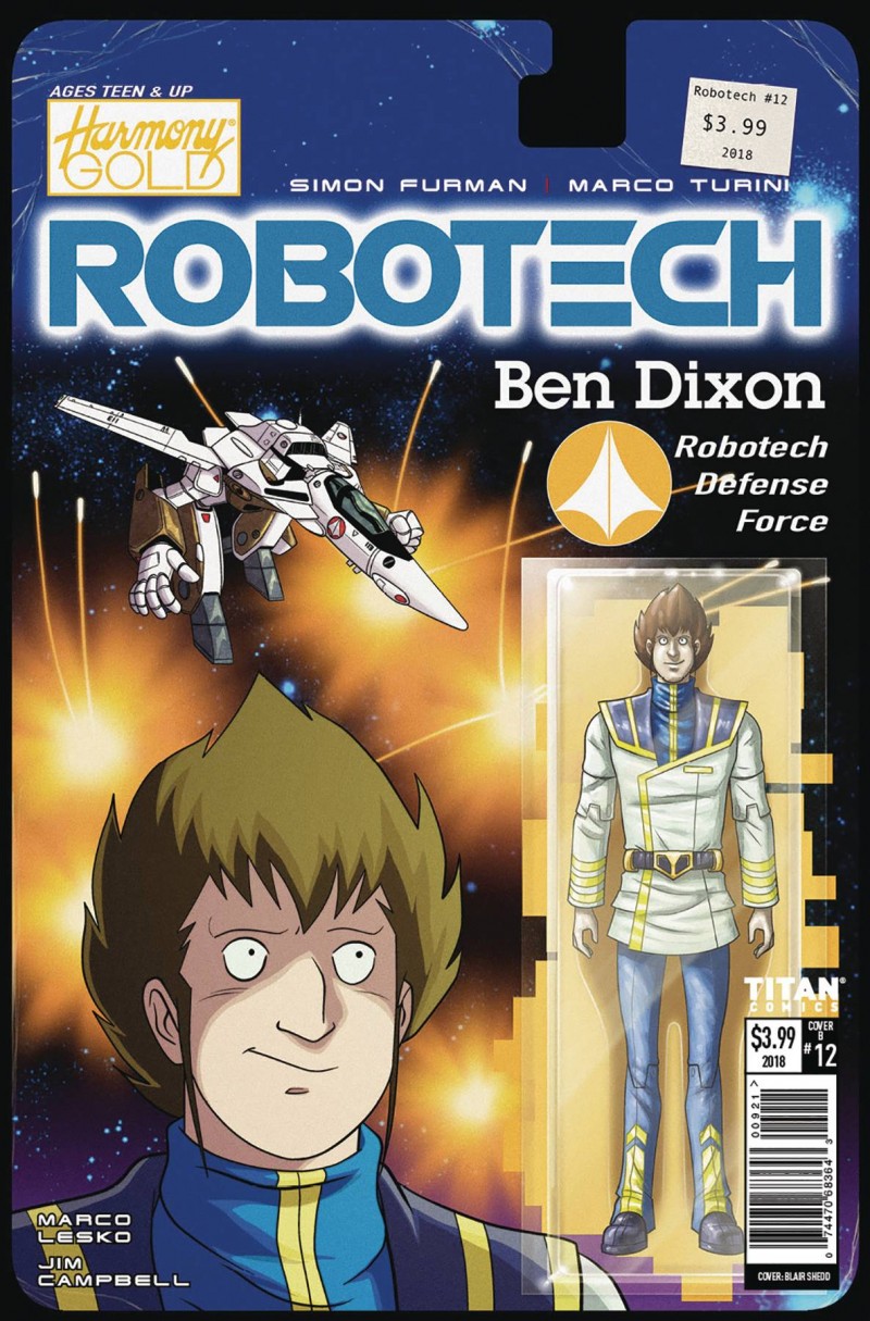 Robotech #12 CVR B Action Figure Var