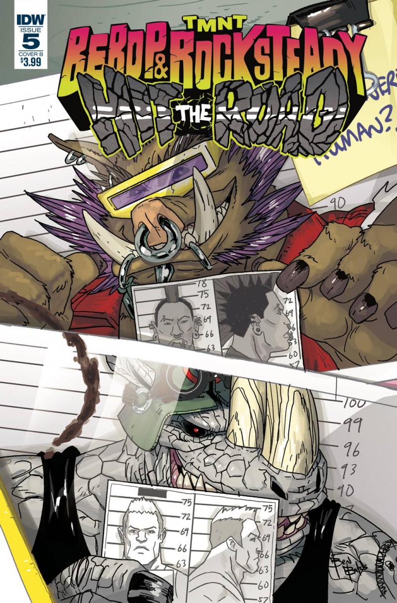 TMNT Bebop Rocksteady Hit the Road #5 CVR B Bates