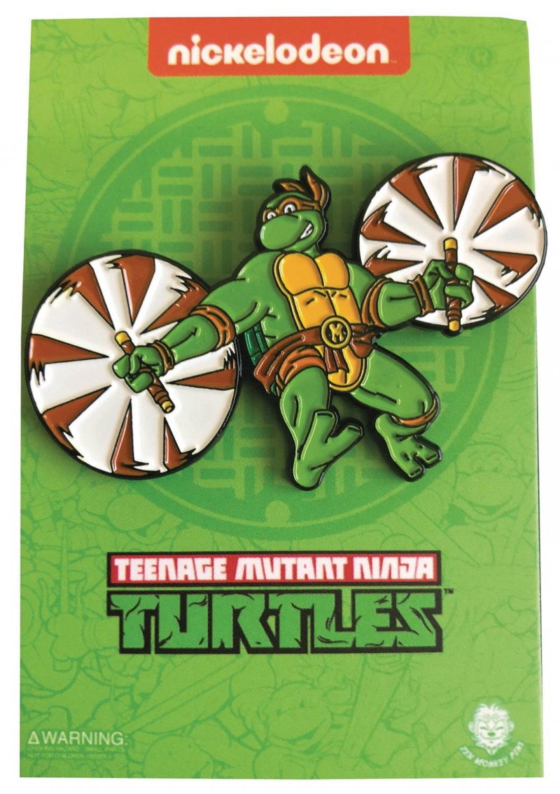 TMNT Enamel Pin Leaping Michelangelo