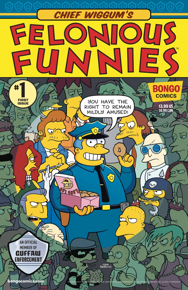 Simpsons One-Shot Chief Wiggums Felonious Funnies