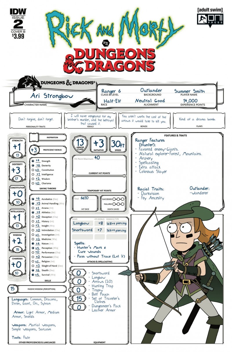 Rick and Morty Vs Dungeons and Dragons #2 CVR B