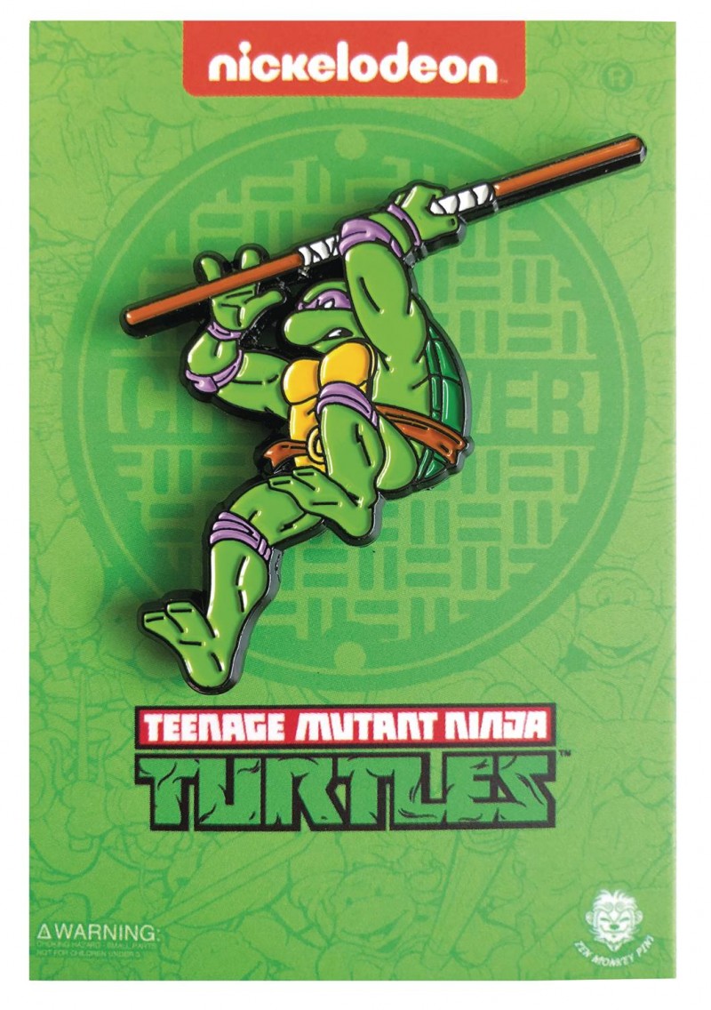 TMNT Enamel Pin Leaping Donatello
