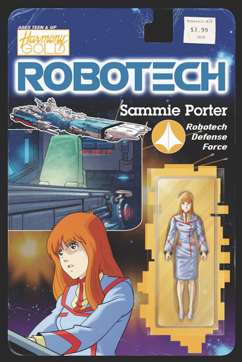 Robotech #19 CVR B Action Figure Var