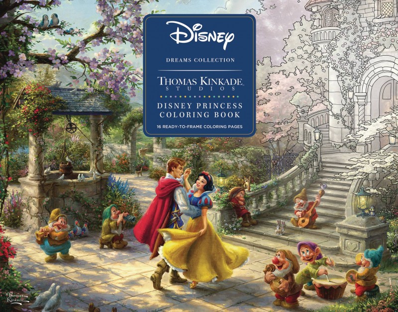 Disney Dreams Thomas Kinkade Studios Coloring Book