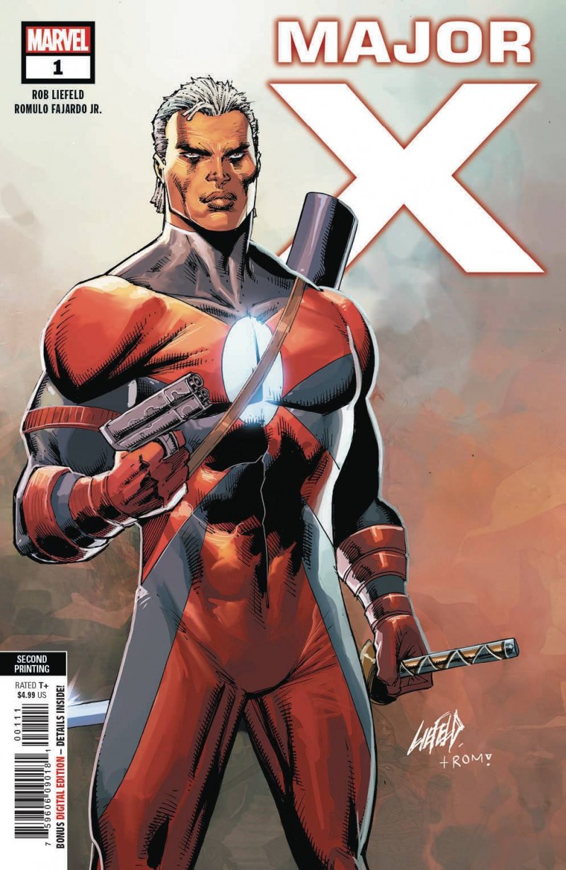Major X #1 Second Printing Liefeld