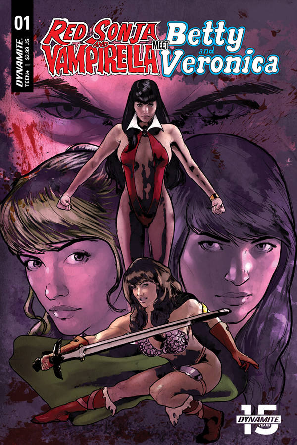 Red Sonja Vampirella Betty Veronica #1 CVR G Cat Staggs