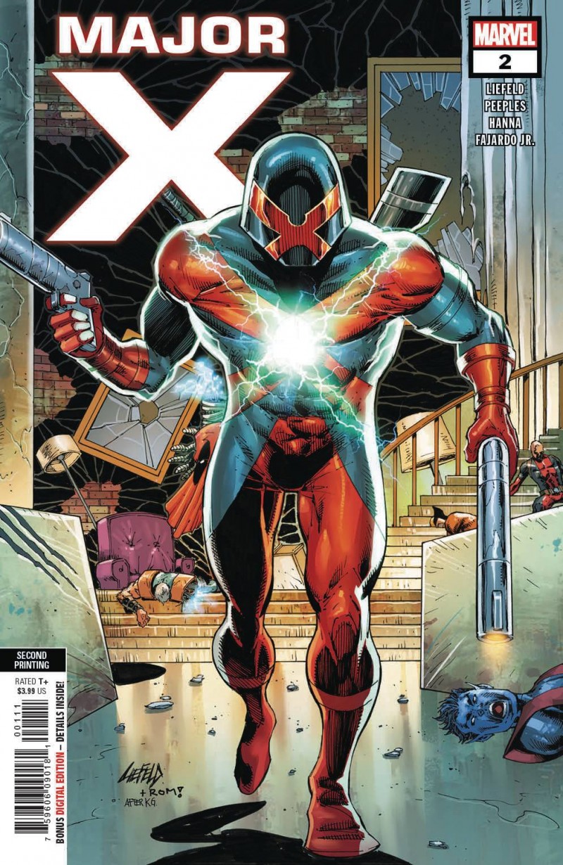 Major X #2 Second Printing Liefeld