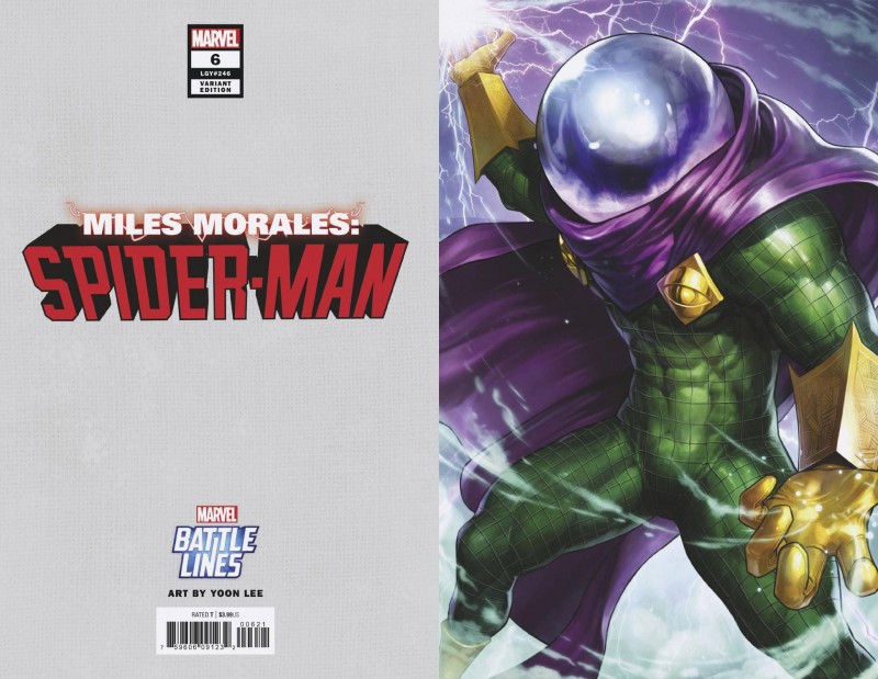 Miles Morales Spider-Man #6 Variant Yoon Lee Marvel Battle Lines