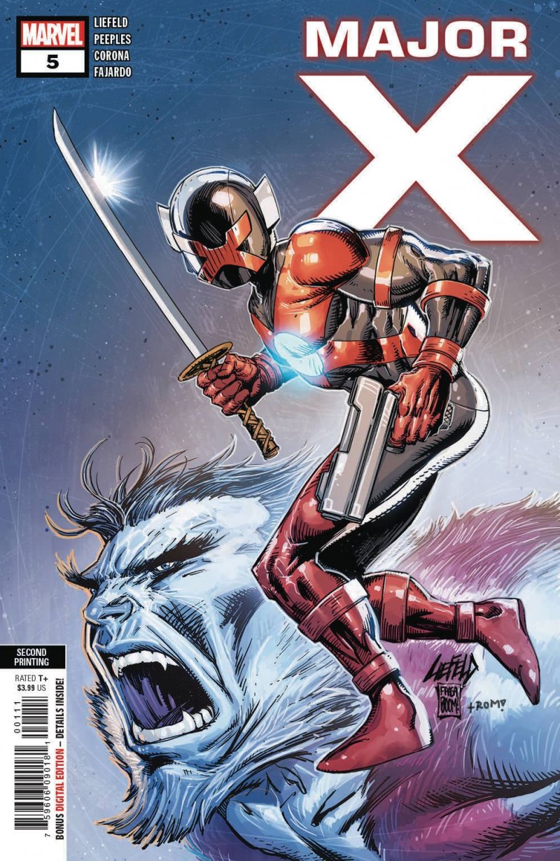 Major X #5 Second Printing Liefeld