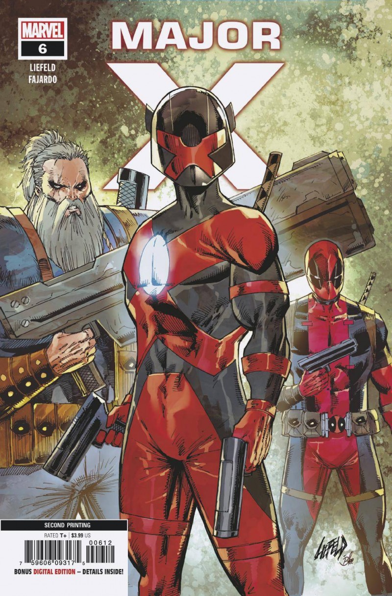 Major X #6 Second Printing Liefeld