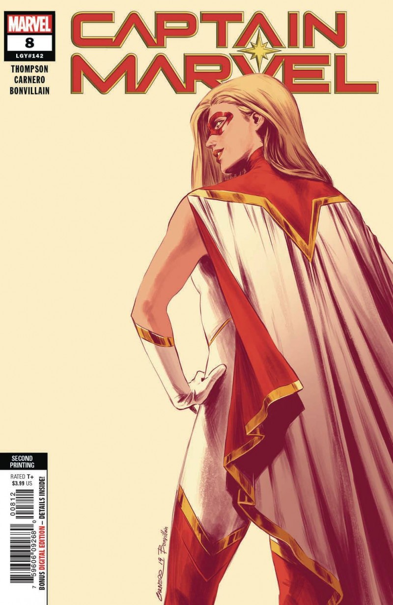 Captain Marvel #8 Second Printing Carnero New Art